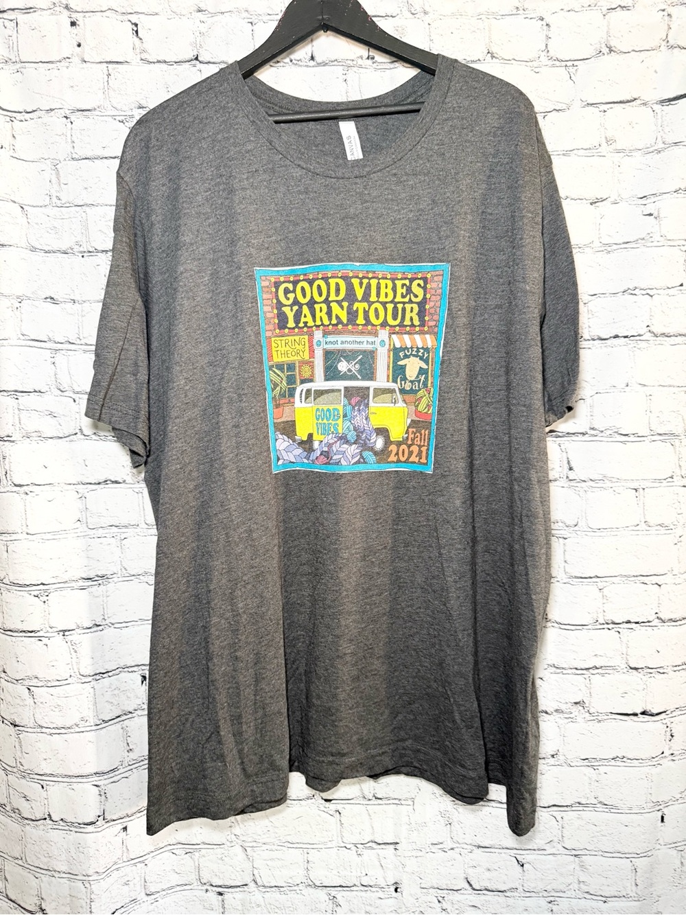 Good Vibes Yarn Tour Fall 2021 T-Shirt.  Size 3X